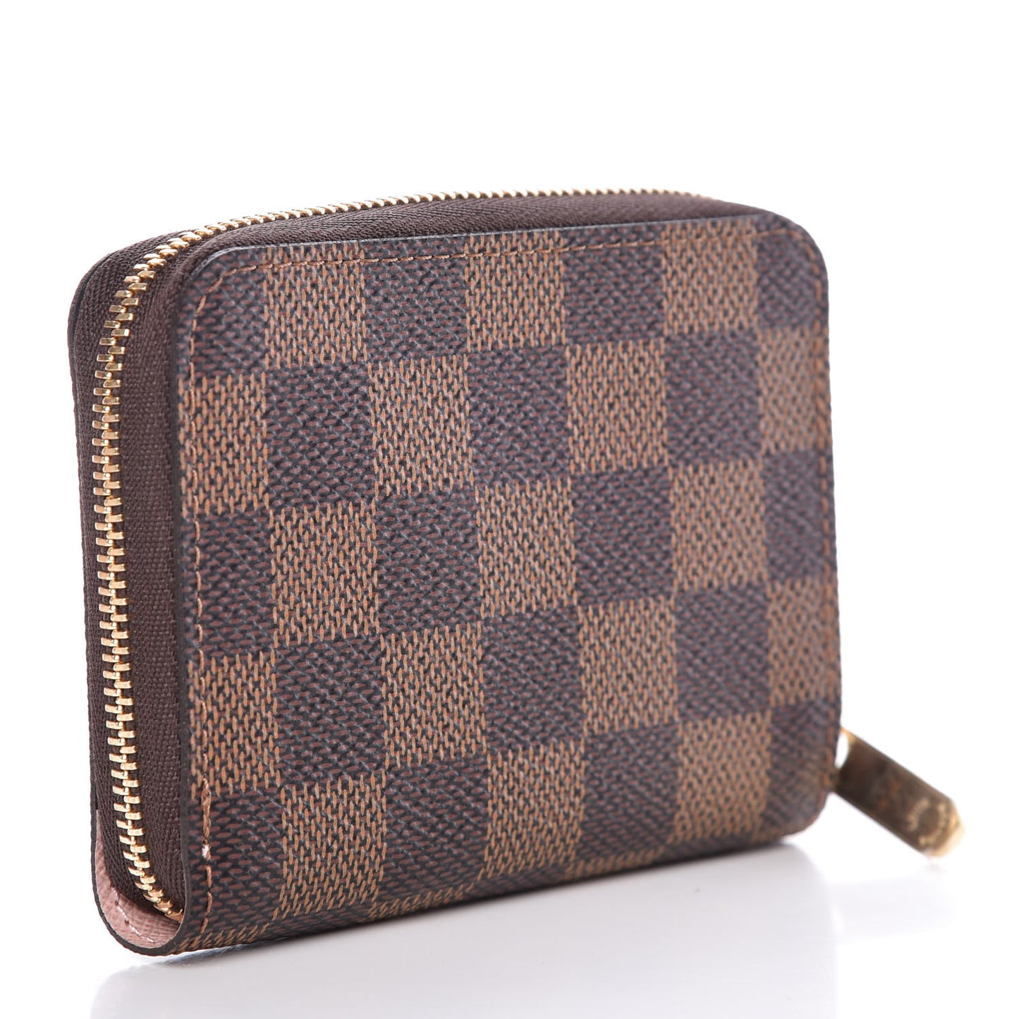 Damier Ebene Zippy Coin Purse Rose Ballerine