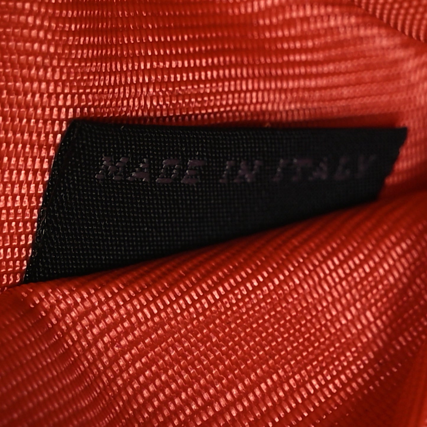 Tessuto Impuntu Triangle Continental Flap Wallet Orange