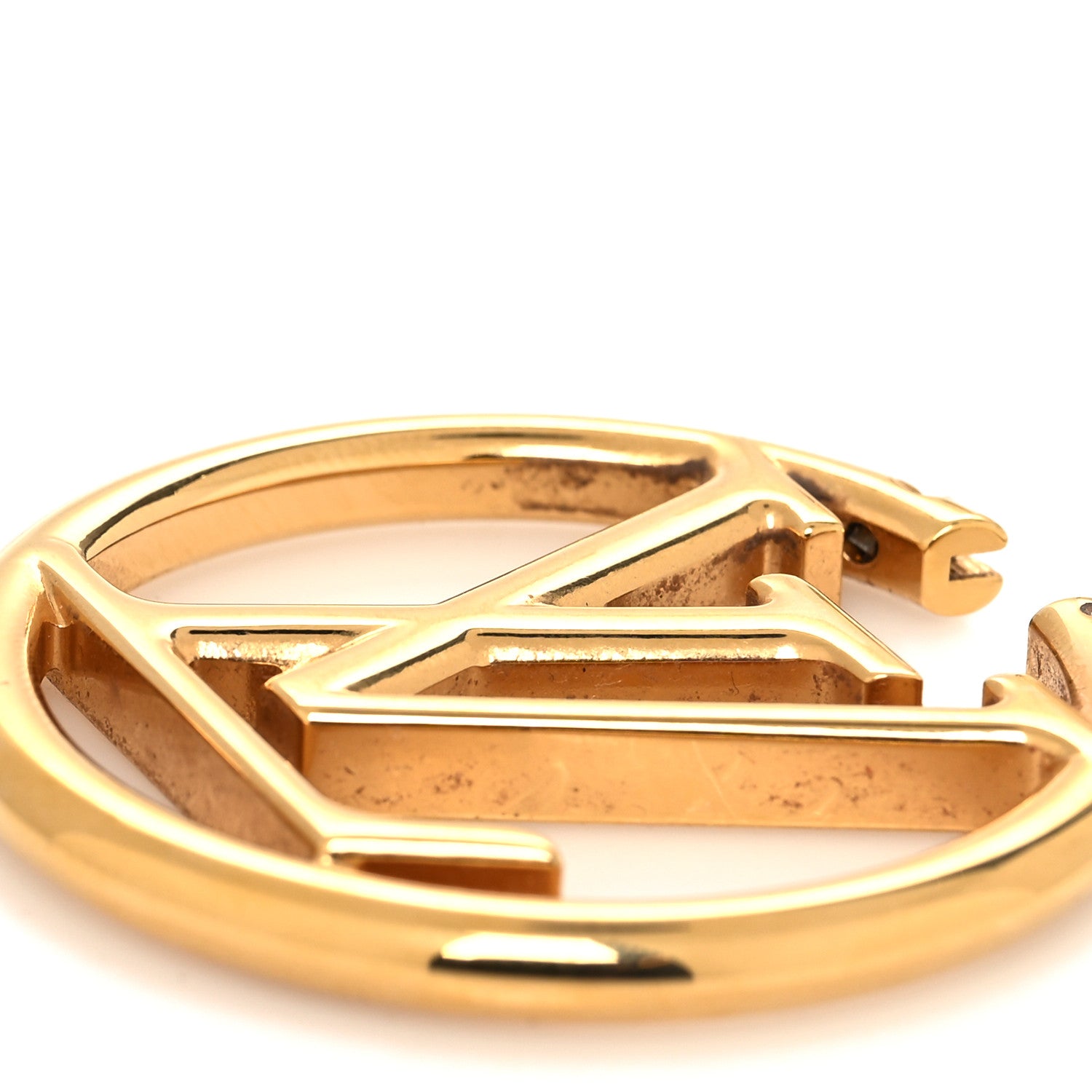 Louis Vuitton Metal Louise Hoop Earrings Gold 5 of 5
