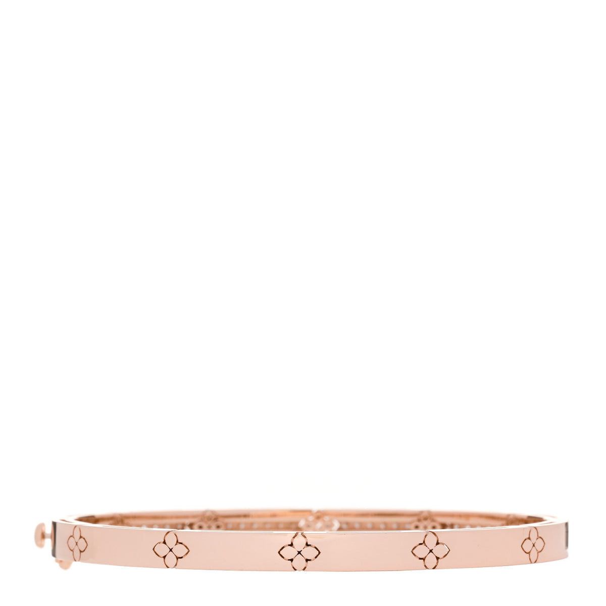 18K Rose Gold Diamond 1.70ctw Love in Verona Pave Bangle Bracelet