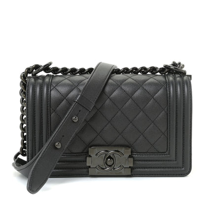 Chanel Caviar Quilted Small Boy Flap So Black 1 of 10