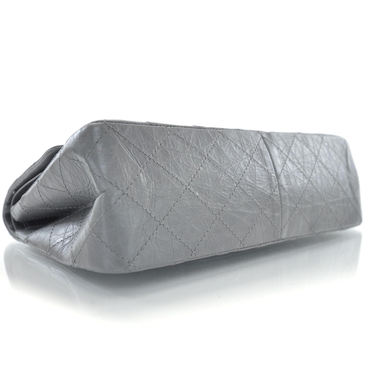 Chanel Aged Calfskin 2.55 Reissue 227 Flap Grey 6 of 10