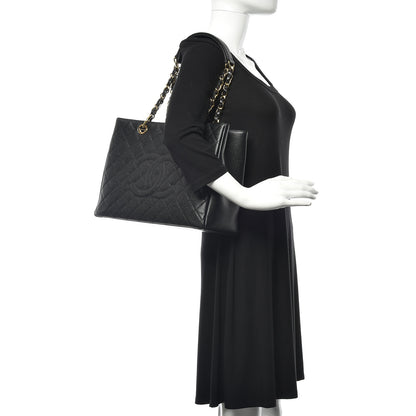 Chanel Caviar Quilted Grand Shopping Tote GST Black 2 of 10