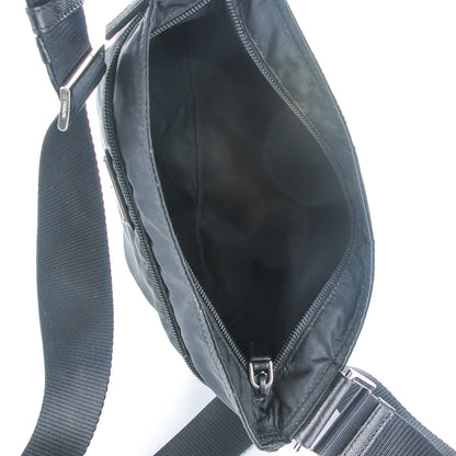 Prada Nylon Vela Flat Messenger Bag Black 5 of 8
