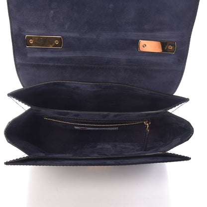 Valentino Garavani Patent L'Amour Rockstud Shoulder Bag Marine 5 of 12