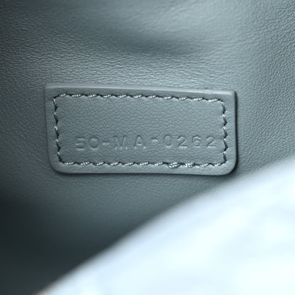 Christian Dior Calfskin Macrocannage Small Diortravel Nomad Pouch Bracing Blue 6 of 10
