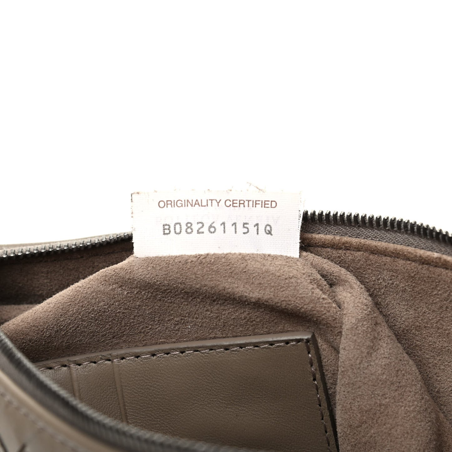 Nappa Intrecciato Crossbody Clutch Bag Limestone