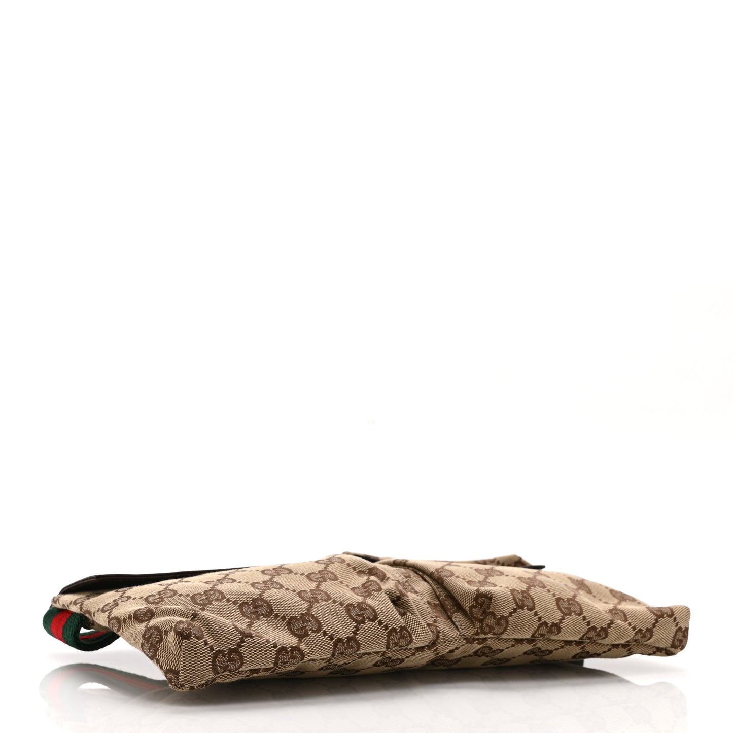 Monogram Web Belt Bag Dark Brown