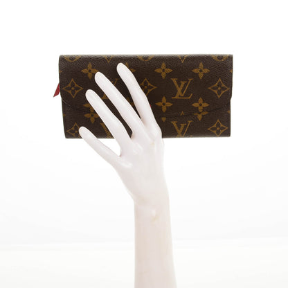 Louis Vuitton Monogram Emilie Wallet Red 2 of 9
