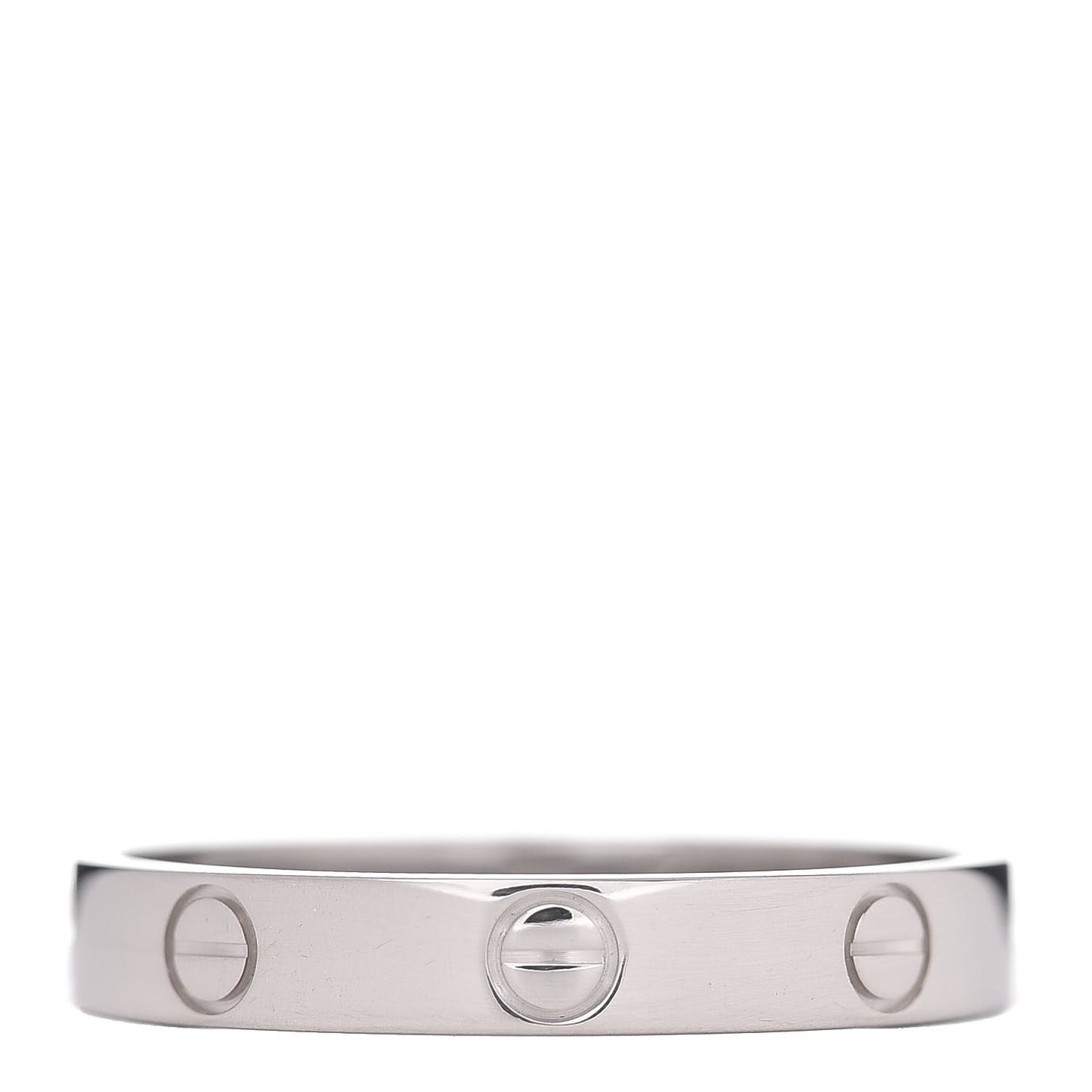 18K White Gold 3.5mm LOVE Wedding Band Ring 60 9