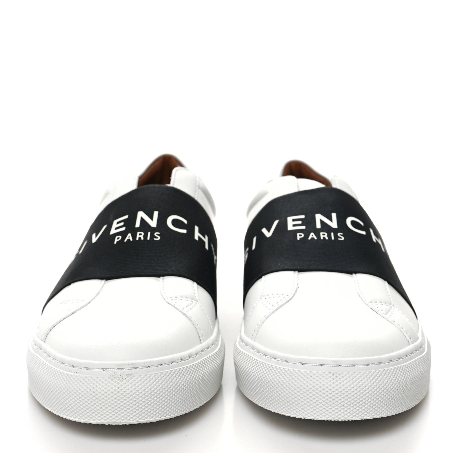 Givenchy Calfskin Band Logo Womens Urban Street Sneakers 39 White Black 2 of 9