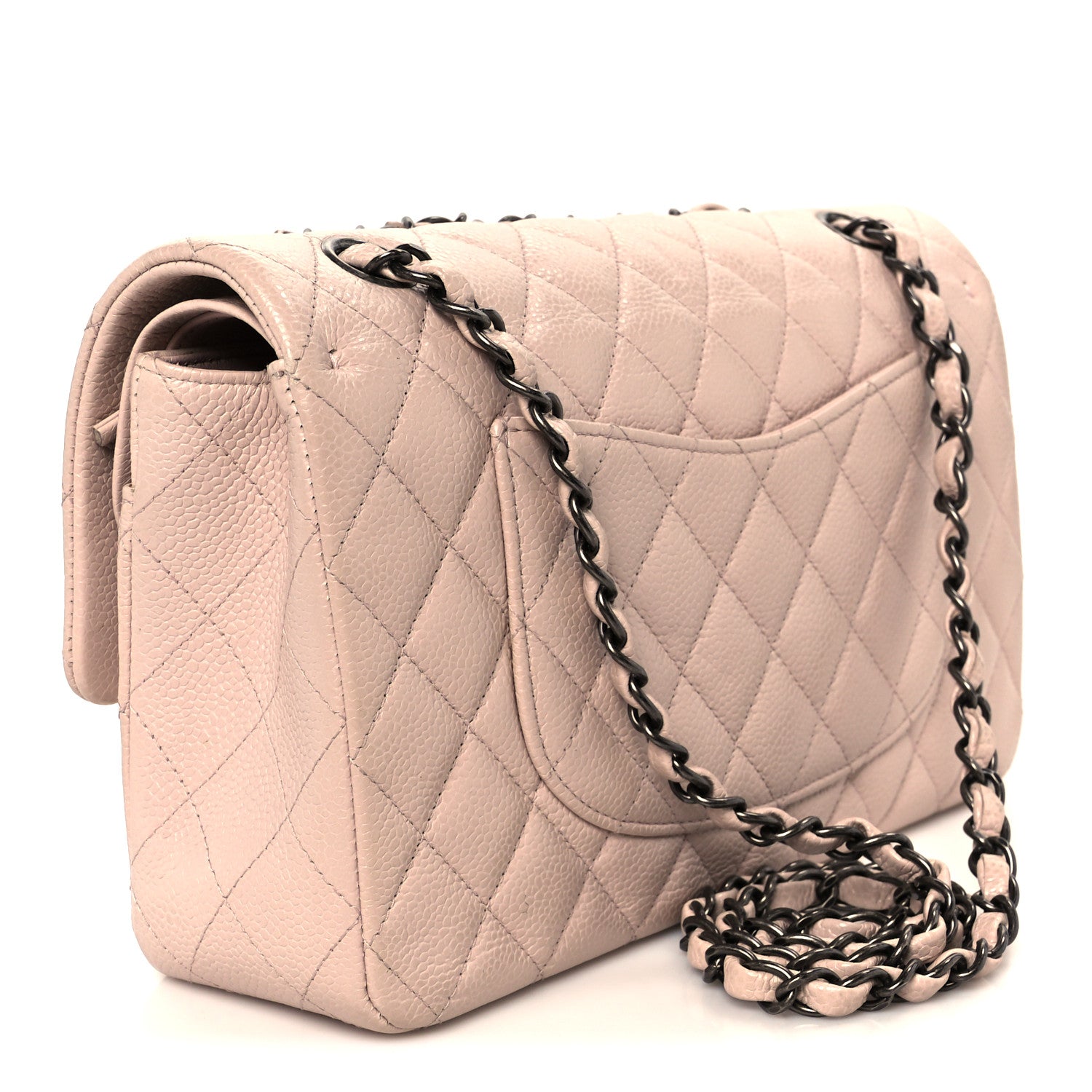 Chanel Caviar Quilted Medium Double Flap Light Pink 3 of 11