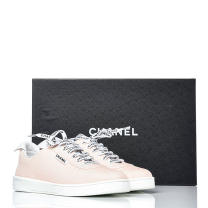 Chanel Canvas Womens Sneakers 39.5 Light Pink 11 of 11
