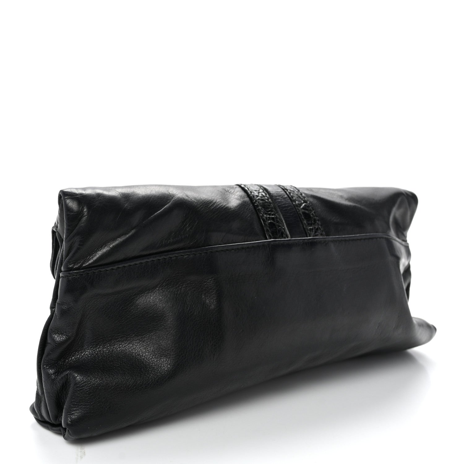 Gucci Calfskin Bamboo Croisette Clutch Black 3 of 10