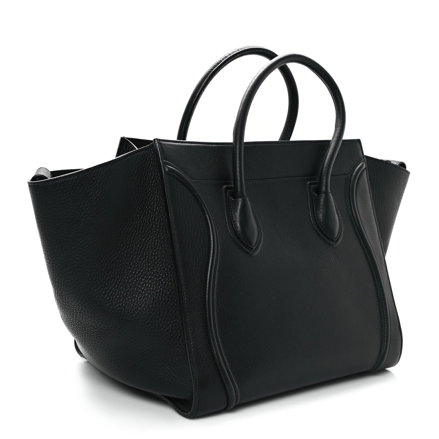 Supple Calfskin Medium Phantom Luggage Black