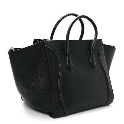 Celine Supple Calfskin Medium Phantom Luggage Black 3 of 10