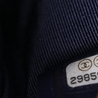 Chanel Denim Quilted Small Chanel 19 Cosmetic Case Dark Blue 7 of 7