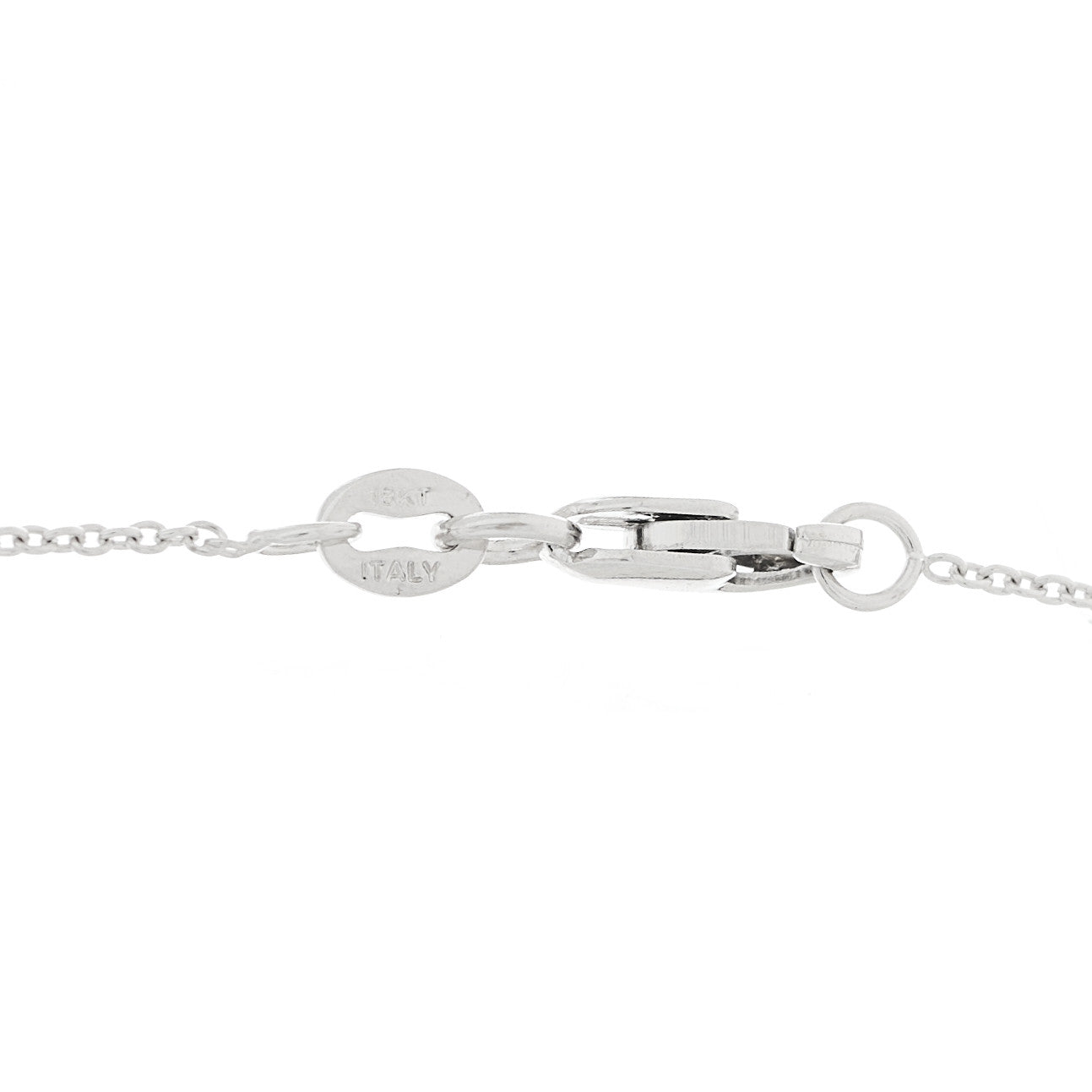 Roberto Coin 18K White Gold Diamond Initial P Pendant Necklace 6 of 6