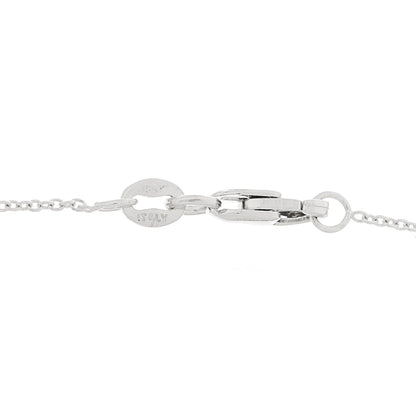 Roberto Coin 18K White Gold Diamond Initial P Pendant Necklace 6 of 6
