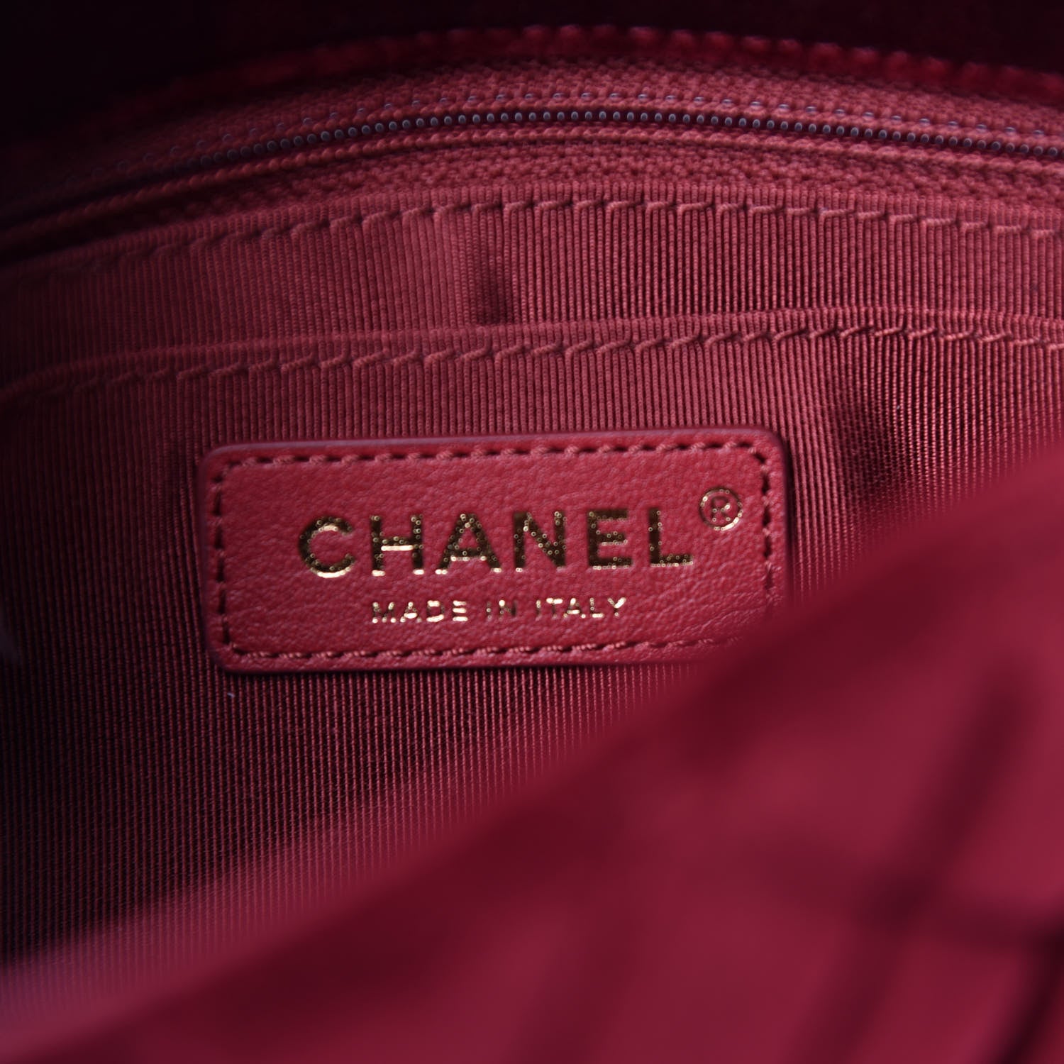 Chanel Velvet Quilted Mini Pearl Crush Flap Burgundy 8 of 11
