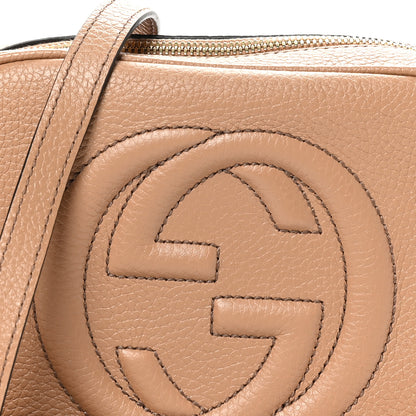 Gucci Pebbled Calfskin Small Soho Disco Bag Camelia 8 of 10
