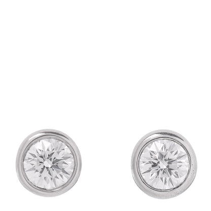 Tiffany Platinum Diamond .50ctw Elsa Peretti Diamonds By The Yard Earrings 1 of 6