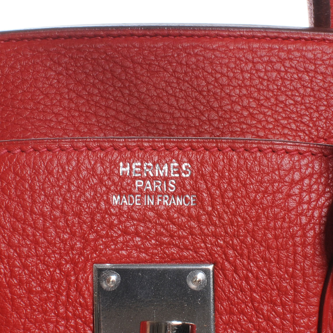 Taurillon Clemence Birkin 35 Rouge