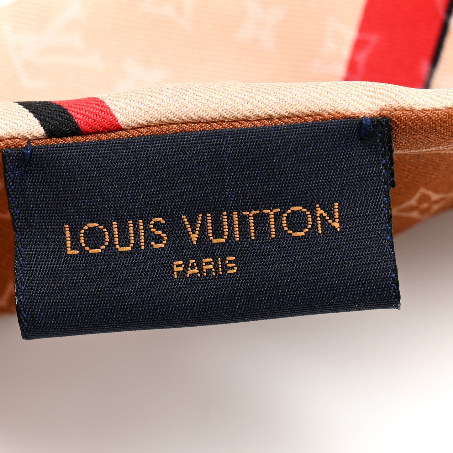 Silk Monogram Planet LV Bandeau Beige