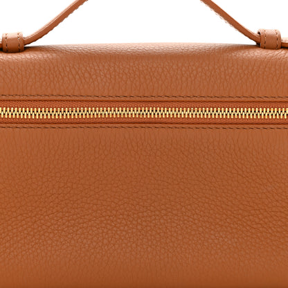 Loro Piana Grained Calfskin L19 Extra Pocket Pouch Warm Tan 7 of 11