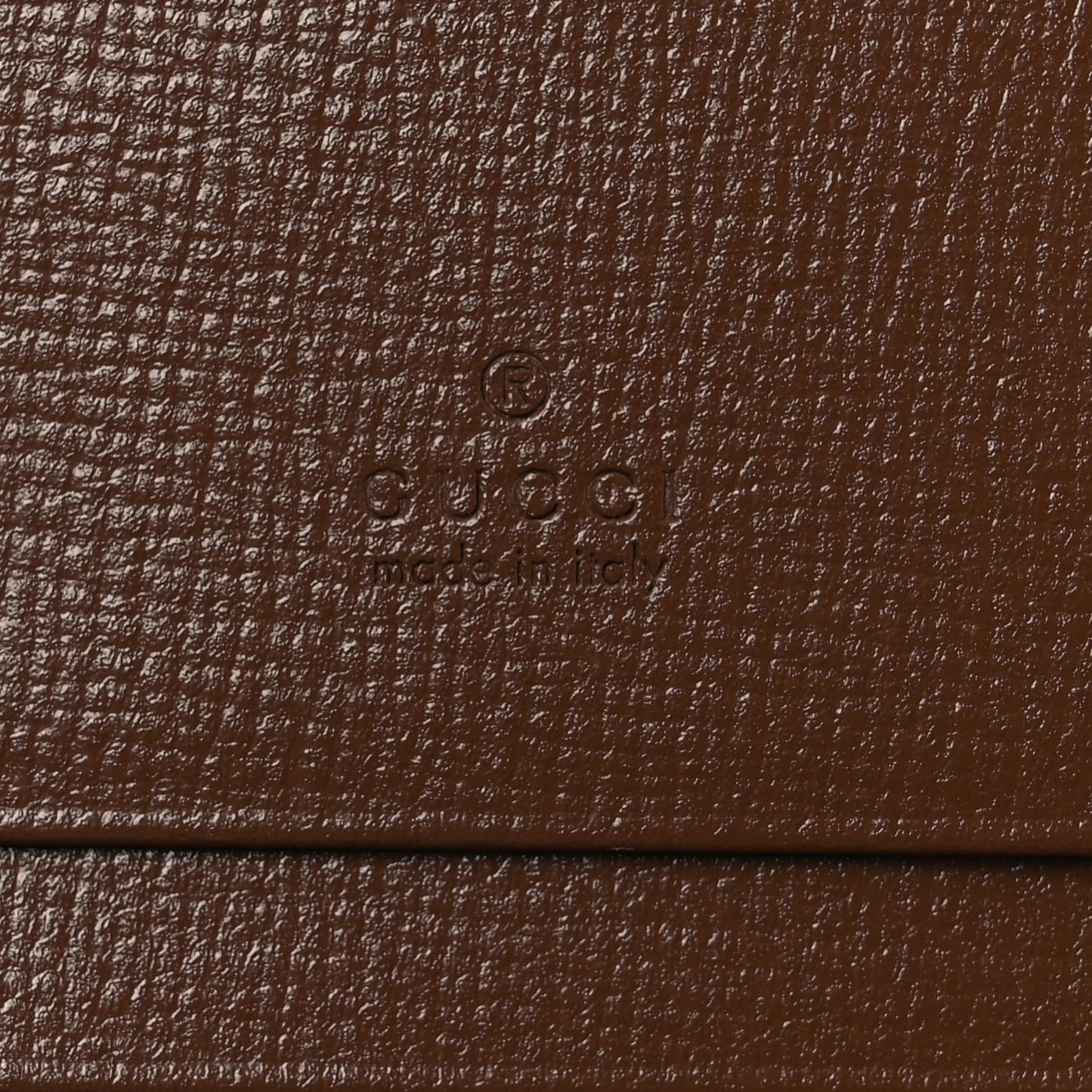 GG Supreme Monogram Textured Calfskin Web Jackie 1961 Card Case Beige Ebony Brown Sugar