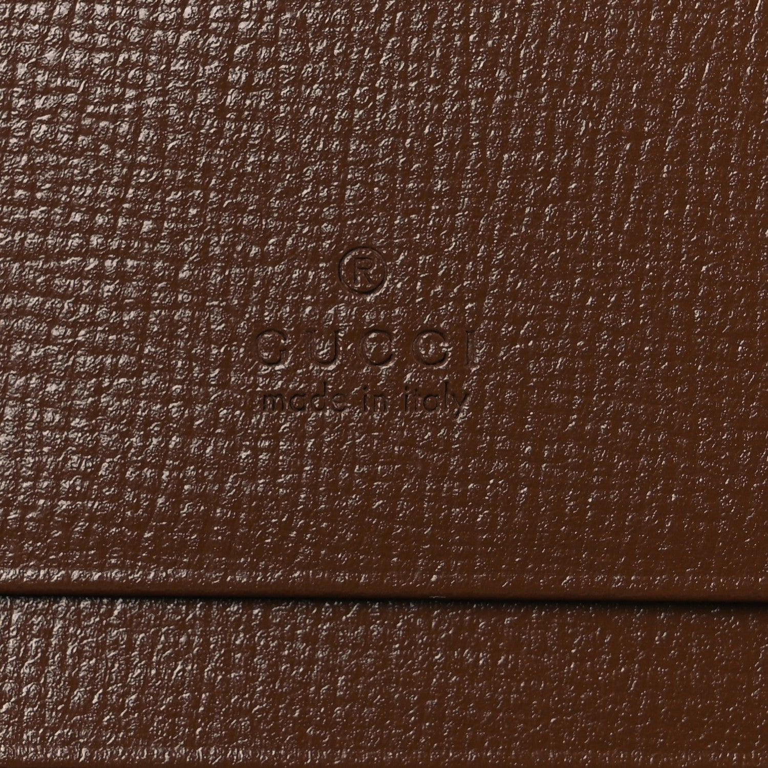 Gucci GG Supreme Monogram Textured Calfskin Web Jackie 1961 Card Case Beige Ebony Brown Sugar 6 of 8