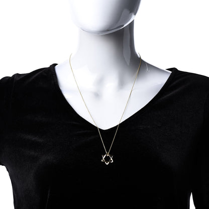 Tiffany 18K Yellow Gold 12mm Elsa Peretti Star of David Pendant Necklace 2 of 7