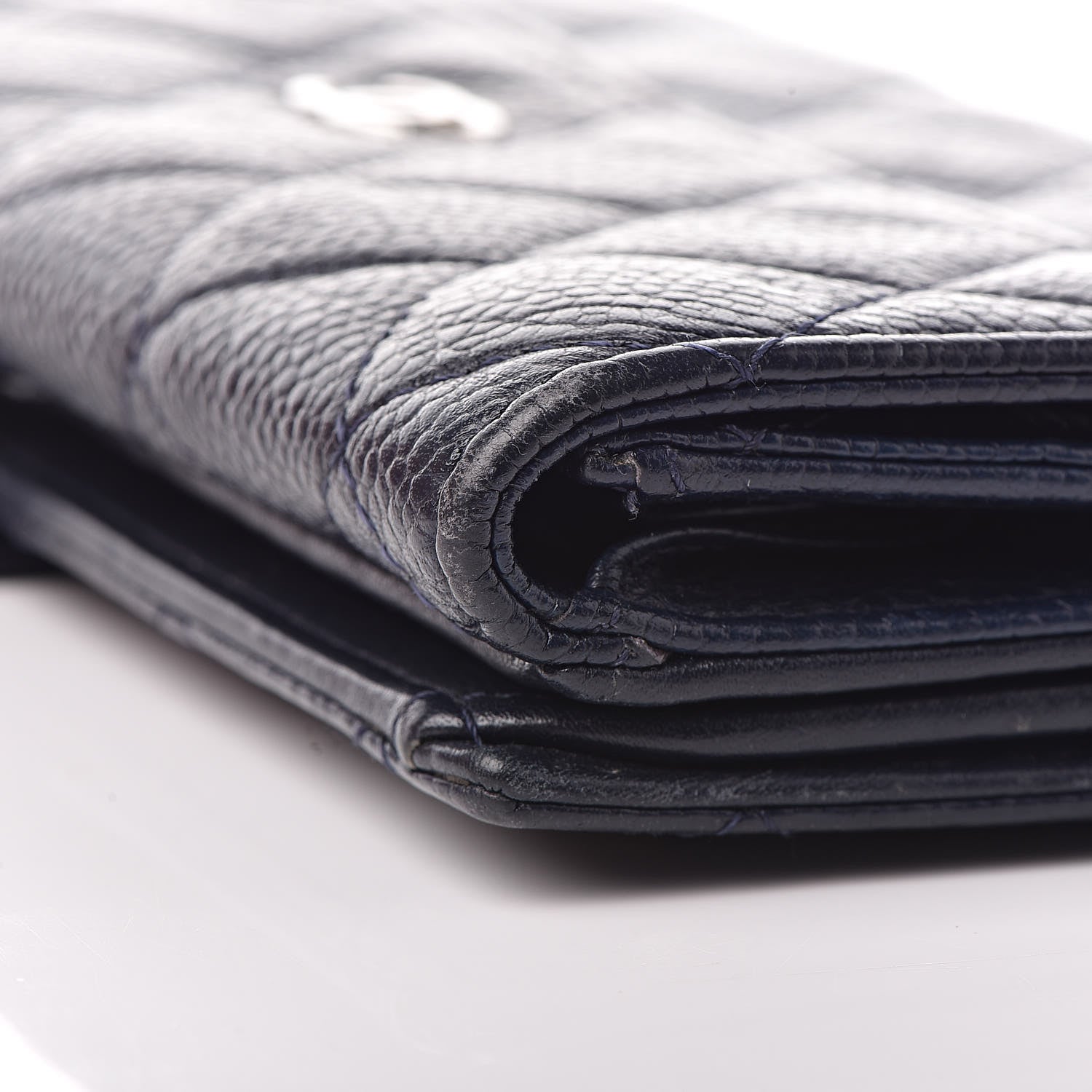Chanel Caviar Quilted CC Long Double Wallet Navy 14 of 14