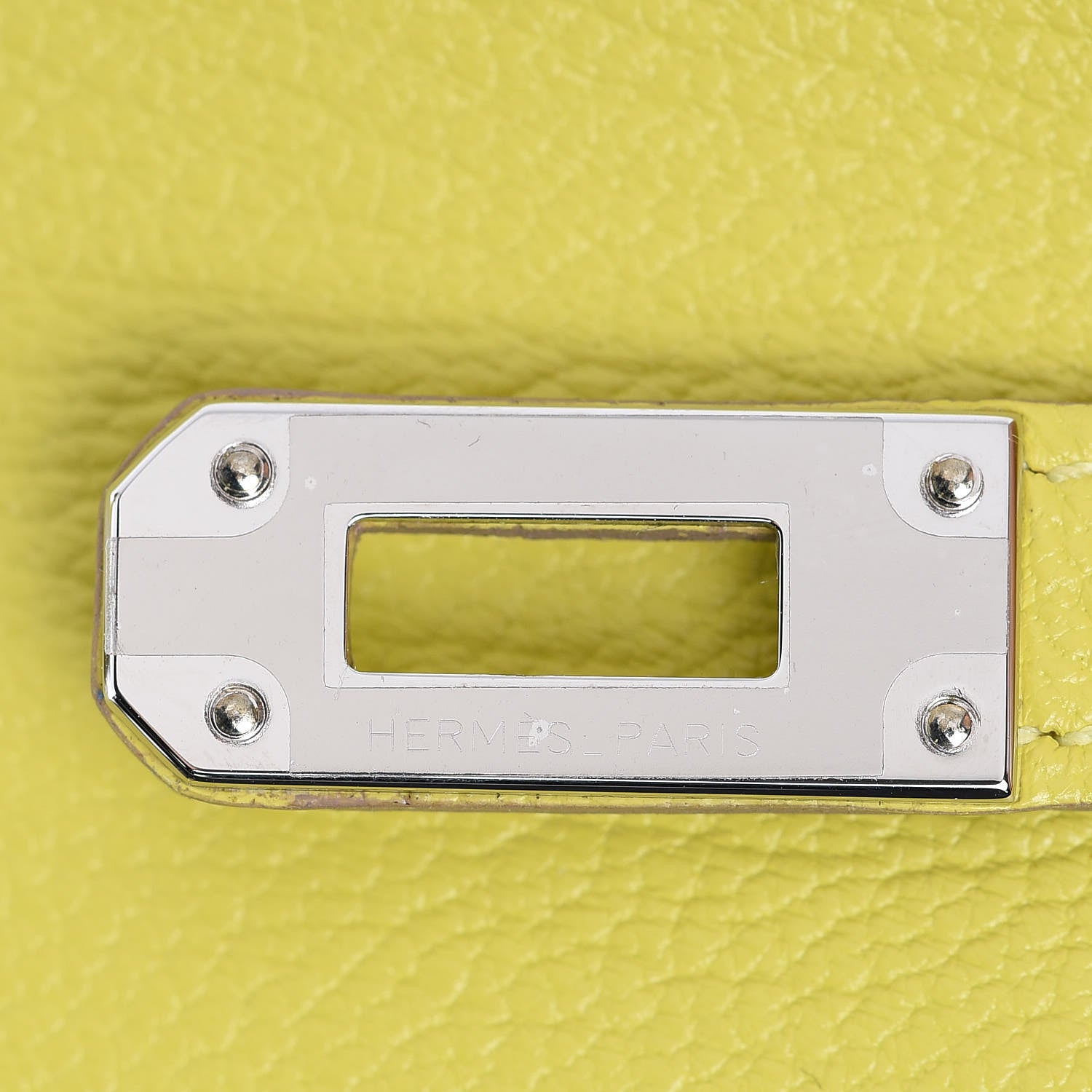 Hermes Chevre Mysore Kelly Longue Wallet Lime 9 of 16