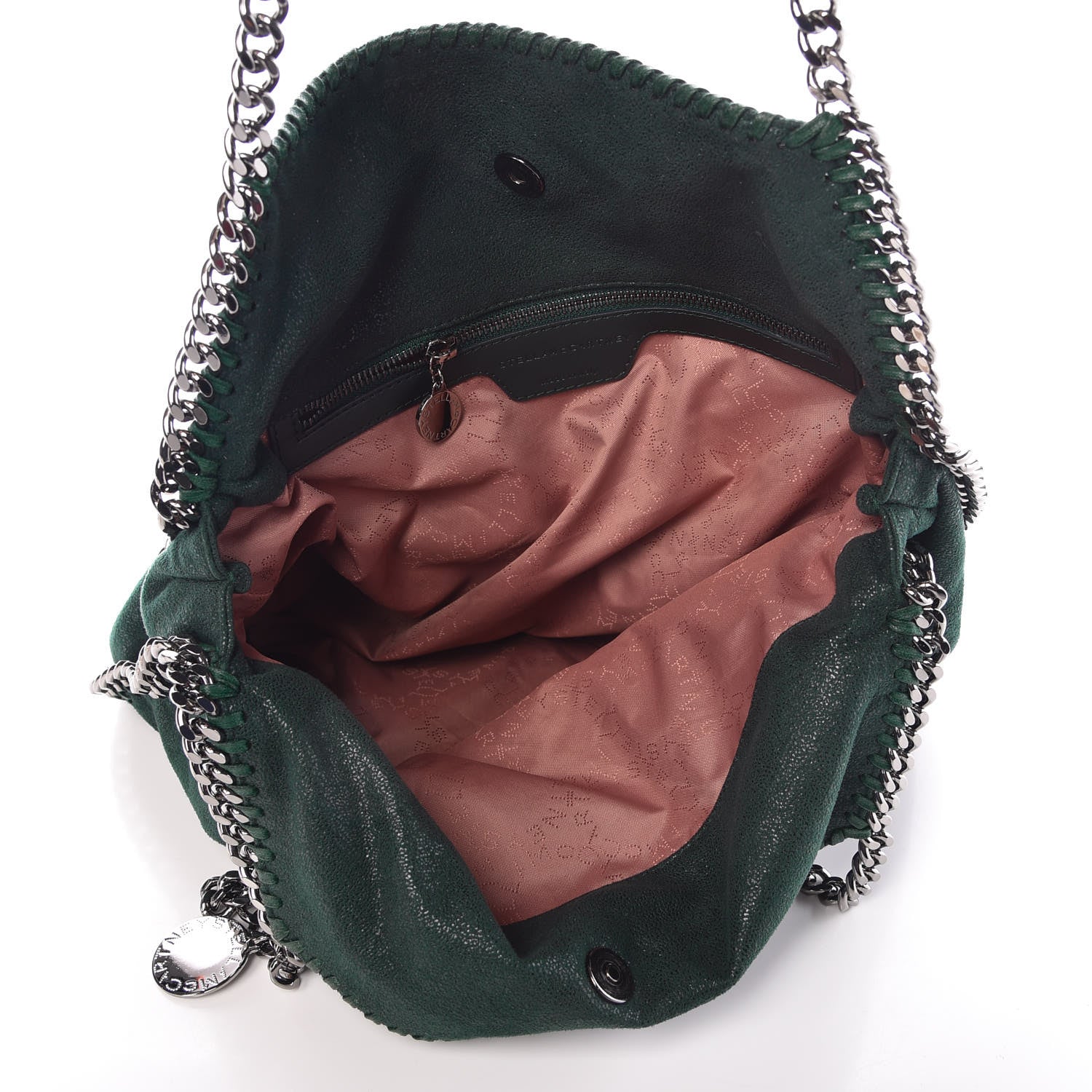 Stella McCartney Shaggy Deer Small Falabella Tote Petroleum 7 of 8