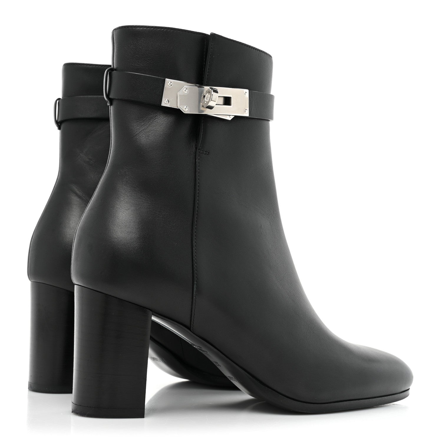 Hermes Calfskin Saint Germain Ankle Boots 36.5 Black 4 of 11