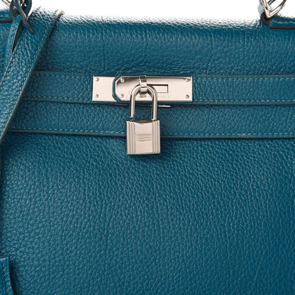 Hermes Fjord Kelly Retourne 28 Cobalt 9 of 10