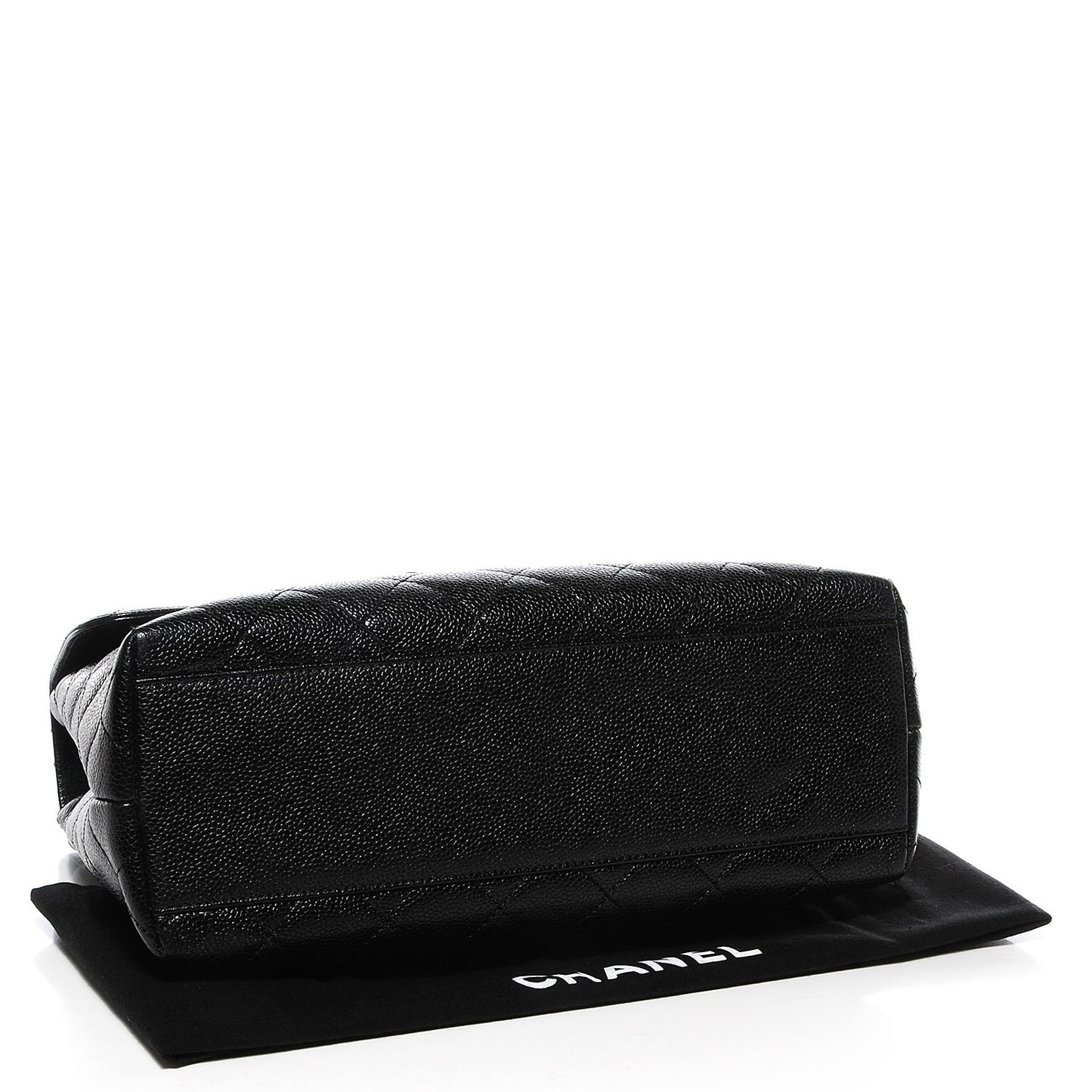 Caviar Kelly Jumbo Flap Bag Black