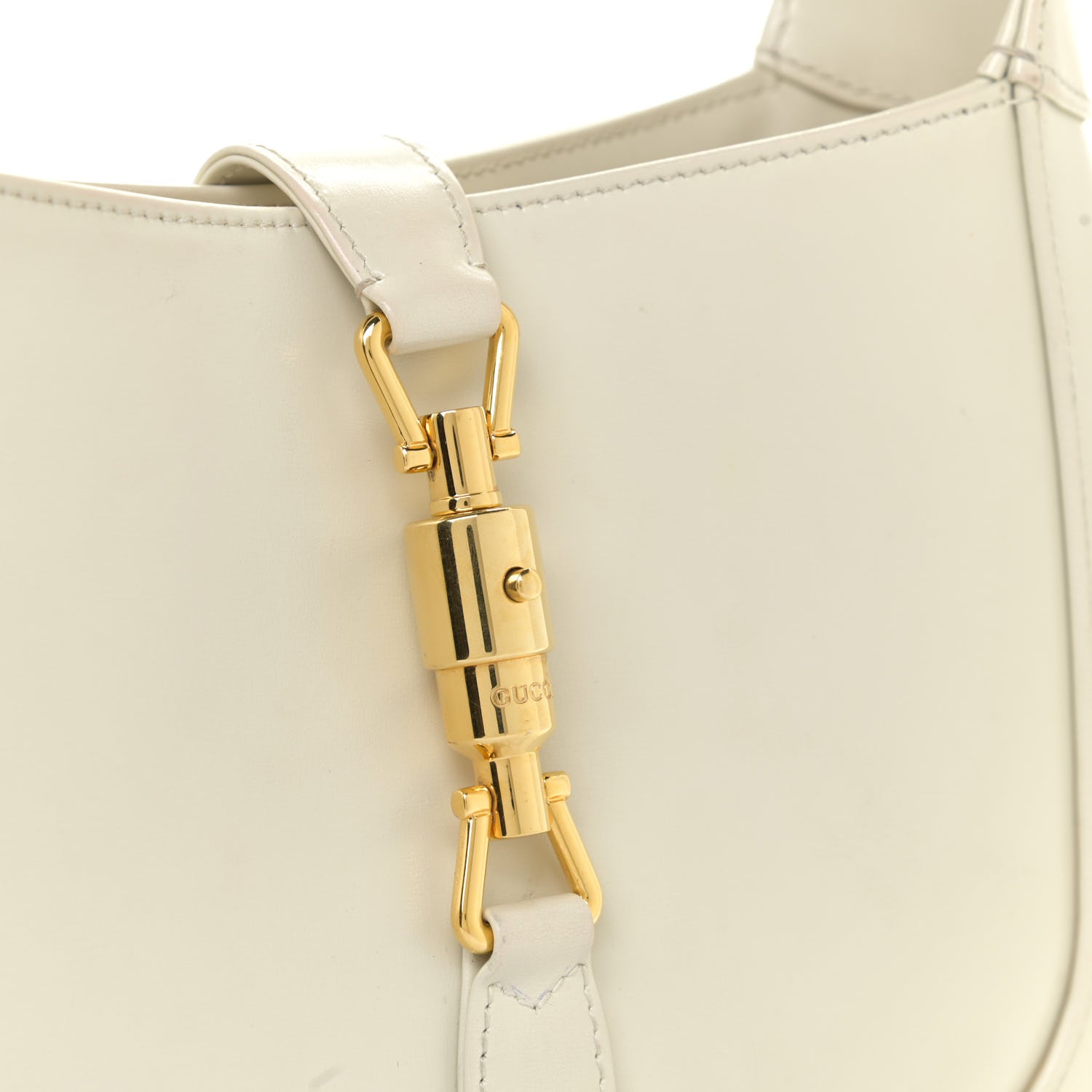 Gucci Boarded Dyana Lux Calfskin Small Jackie 1961 Hobo Mystic White 13 of 14