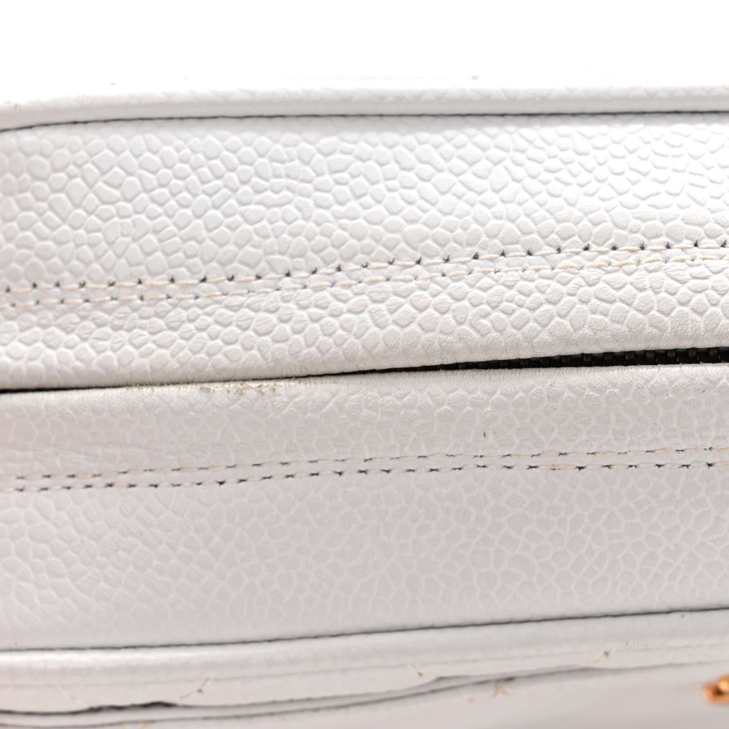 Chanel Caviar Quilted Camera Case White 14 of 15