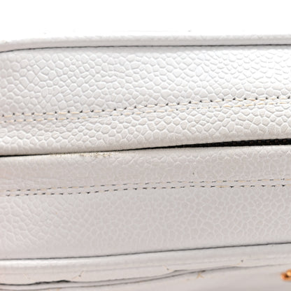 Chanel Caviar Quilted Camera Case White 14 of 15