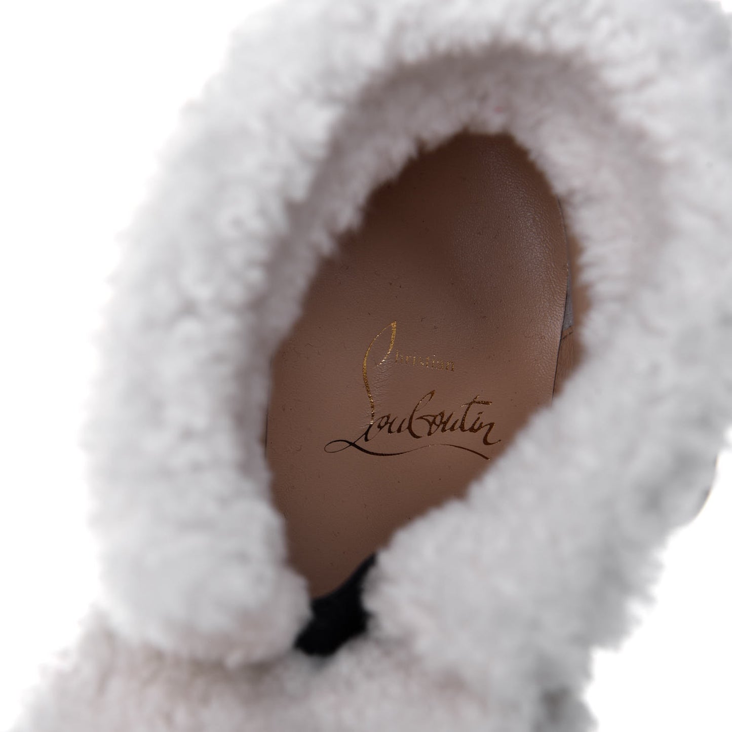 Calfskin Shearling Pole Chic 70 Booties 35 Nocturne Natural