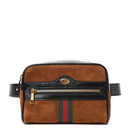 Gucci Suede Small Ophidia Belt Bag 75 30 Brown 1 of 9