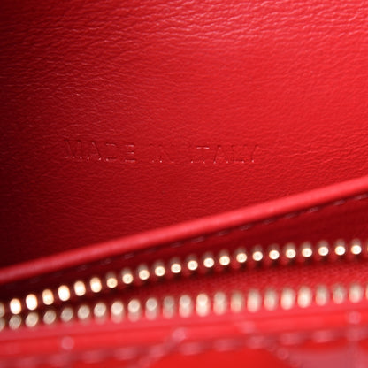 Christian Dior Patent Cannage Miss Dior Promenade Pouch Red 8 of 11