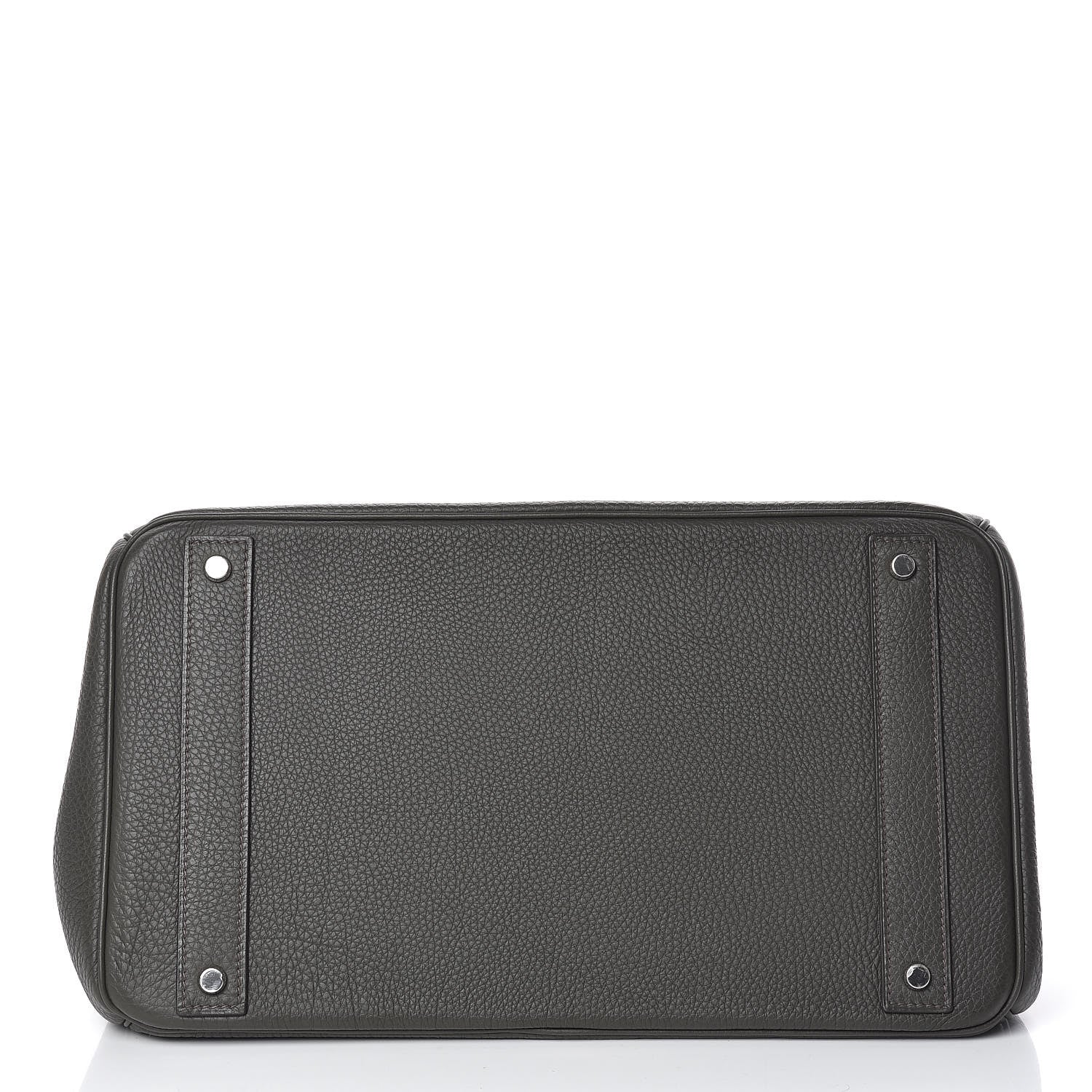 Hermes Taurillon Clemence HAC Birkin 40 Vert De Gris 6 of 30