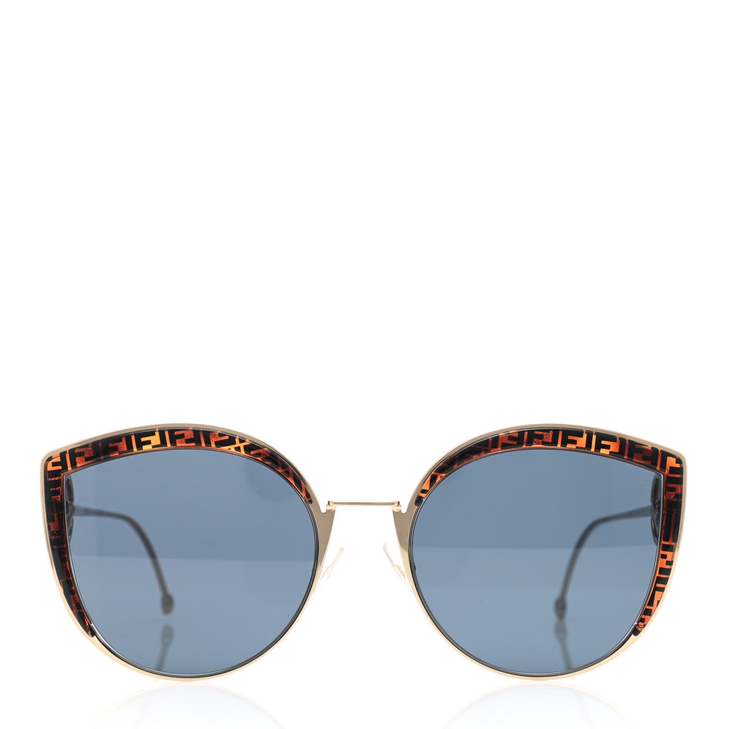 Fendi Metal Acetate F is Fendi FF Cat Eye Sunglasses FF 0290/S Blue Havana 2 of 7
