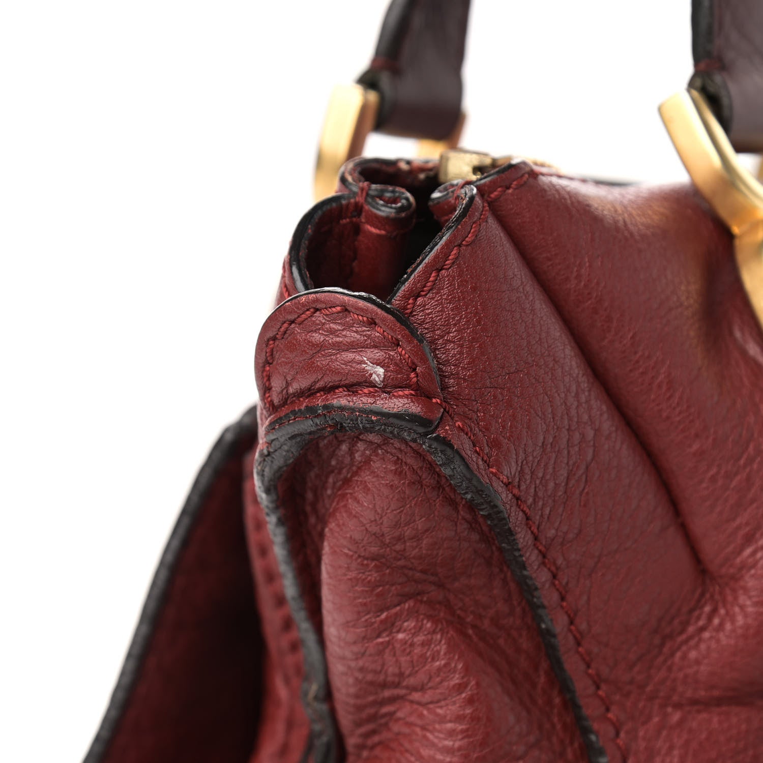 Chloe Calfskin Medium Marcie Satchel Garnet 15 of 16