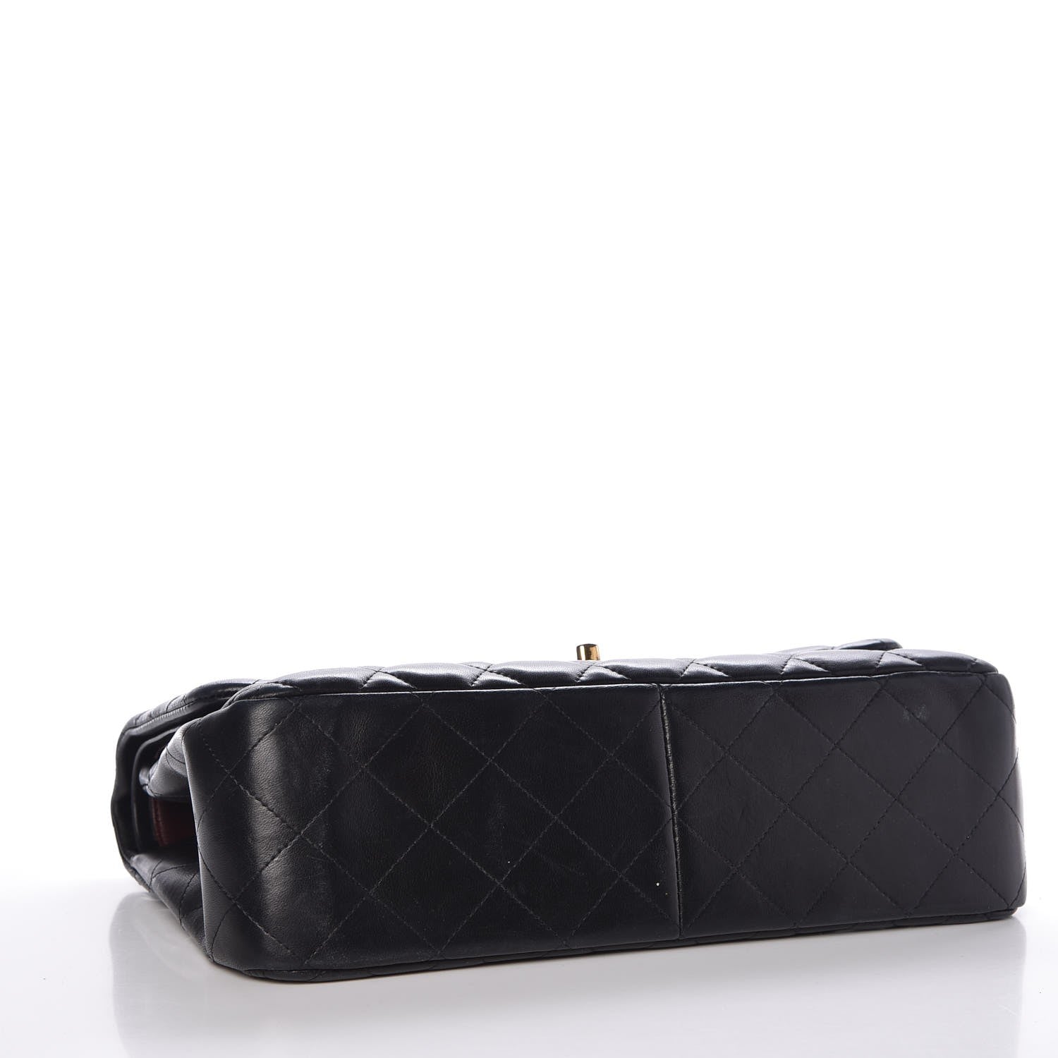 Chanel Lambskin Quilted Jumbo Double Flap Black 5 of 12