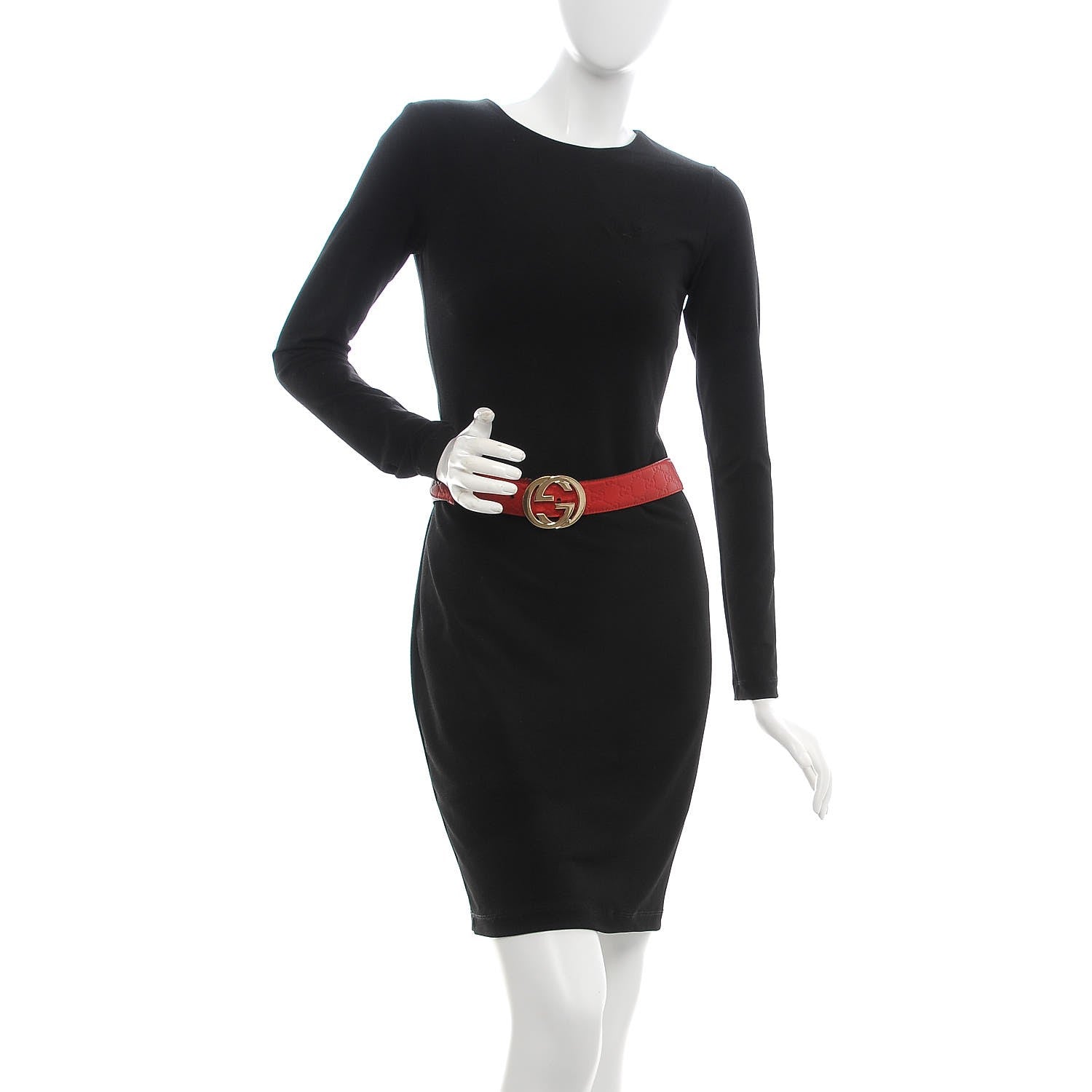 Gucci Guccissima Interlocking G 40mm Belt 90 36 Red 2 of 9