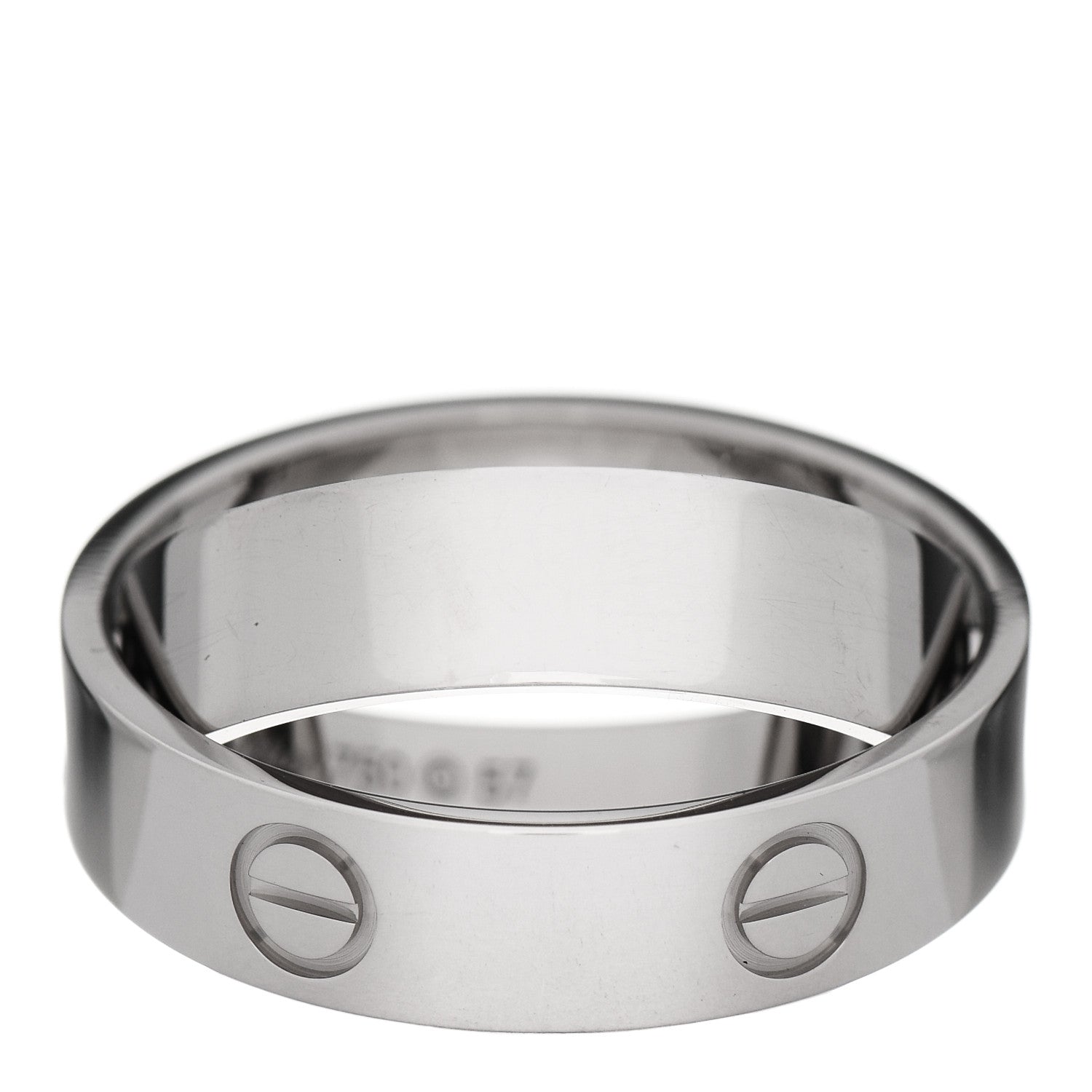 Cartier 18K White Gold 5.5mm Astro LOVE Ring 57 8 1 of 7